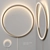 Modern Circle LED Wall Light 3D model small image 1