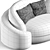 Romantic Love Seat Sofa 3D model small image 5