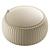 Plisse Eco-Leather Italian Pouf Set 3D model small image 3