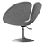 Adjustable Faux Leather Chair 3D model small image 6