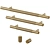  HART Brass Knurled Meraki Handles 3D model small image 4