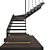 Modern Staircase 3D Model Set 3D model small image 2