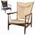 Premium Whisky Lounge Chair 3D model small image 1