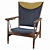 Premium Whisky Lounge Chair 3D model small image 2