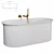 Luxury Modern Lusso Vasca Bath 3D model small image 2