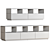 Modern White Media Console 2014 3D model small image 2