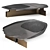 Enne Stone Coffee Table: Contemporary Design 3D model small image 2