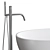 Elegant Bath Set: Artceram FILE 2.0 & Cisal X32 Mixer 3D model small image 3