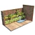 Outdoor Green Wall Garden Set 3D model small image 3