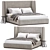 Modern Mezzo Barlow Bed Collection 3D model small image 2