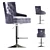 Adjustable Swivel Bar Stool 3D model small image 1