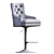 Adjustable Swivel Bar Stool 3D model small image 5