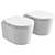 Scarabeo Kids Wall Toilet - Hygienic White 3D model small image 1