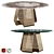 Italian Marble Dining Table Rugiano 3D model small image 1