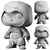 Assassin's Creed Altair Funko Funko POP 3D model small image 6