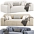 Luxury Viena Sofa 2015 Model 3D model small image 3