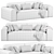 Luxury Viena Sofa 2015 Model 3D model small image 6