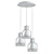 Modern Industrial Kitchen Chandelier 3D model small image 2