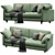 Modern 3D Sofa Model 3D model small image 3