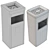 Modern Outdoor Trash Bins Set 3D model small image 7