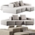 Space-Saving Extra Wall Sofa 3D model small image 2