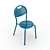 COUPOLE Steel Barstool - D22 x 1.5 Profiles 3D model small image 3