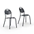 COUPOLE Steel Barstool - D22 x 1.5 Profiles 3D model small image 6