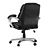 Executive Leather Office Chair 3D model small image 3