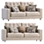 Contemporary Linkoln Divan Sofa Set 3D model small image 2