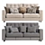 Contemporary Linkoln Divan Sofa Set 3D model small image 5