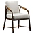 Elegant Ojai Dining Chair 3D model small image 1