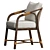 Elegant Ojai Dining Chair 3D model small image 3