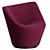 Ligne Roset ANDA Armchair Set 3D model small image 1