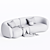 Modern Moroso Pacific Fabric Sofa 3D model small image 3