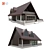 Rustic Charm 160sqm Log House 3D model small image 6