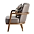 Sleek Leather Armchair Mobi ALTO 3D model small image 2