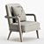 Sleek Leather Armchair Mobi ALTO 3D model small image 4