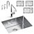 Modern GROHE Kitchen Sink Collection 3D model small image 1