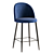 Contemporary Amizure Bar Stool 3D model small image 2