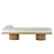 Elegant Fluted Base Chaise 3D model small image 2