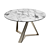 Elegant Millenium Round Dining Table 3D model small image 2