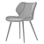 Hailey Dining Chair, Modern Design 3D model small image 3