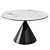 Sanremo Round Dining Table with Ceramic Top 3D model small image 2