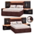 Luxury Spectre Bed Set | 3340mm Dimensions 3D model small image 1