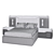 Luxury Spectre Bed Set | 3340mm Dimensions 3D model small image 2