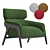 Sunpan Maximus Lounge Chair, Green 3D model small image 1