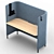 Pedrali BuddyHub Office Desk 3D model small image 3