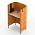 Modern Office Desk by Pedrali 3D model small image 8