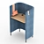 Modern Office Desk by Pedrali 3D model small image 11