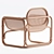 Modern Marte Lounge Chair: 3D Model 3D model small image 2